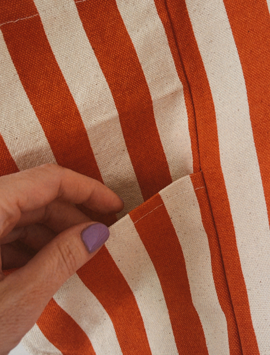 Striped shopper XL