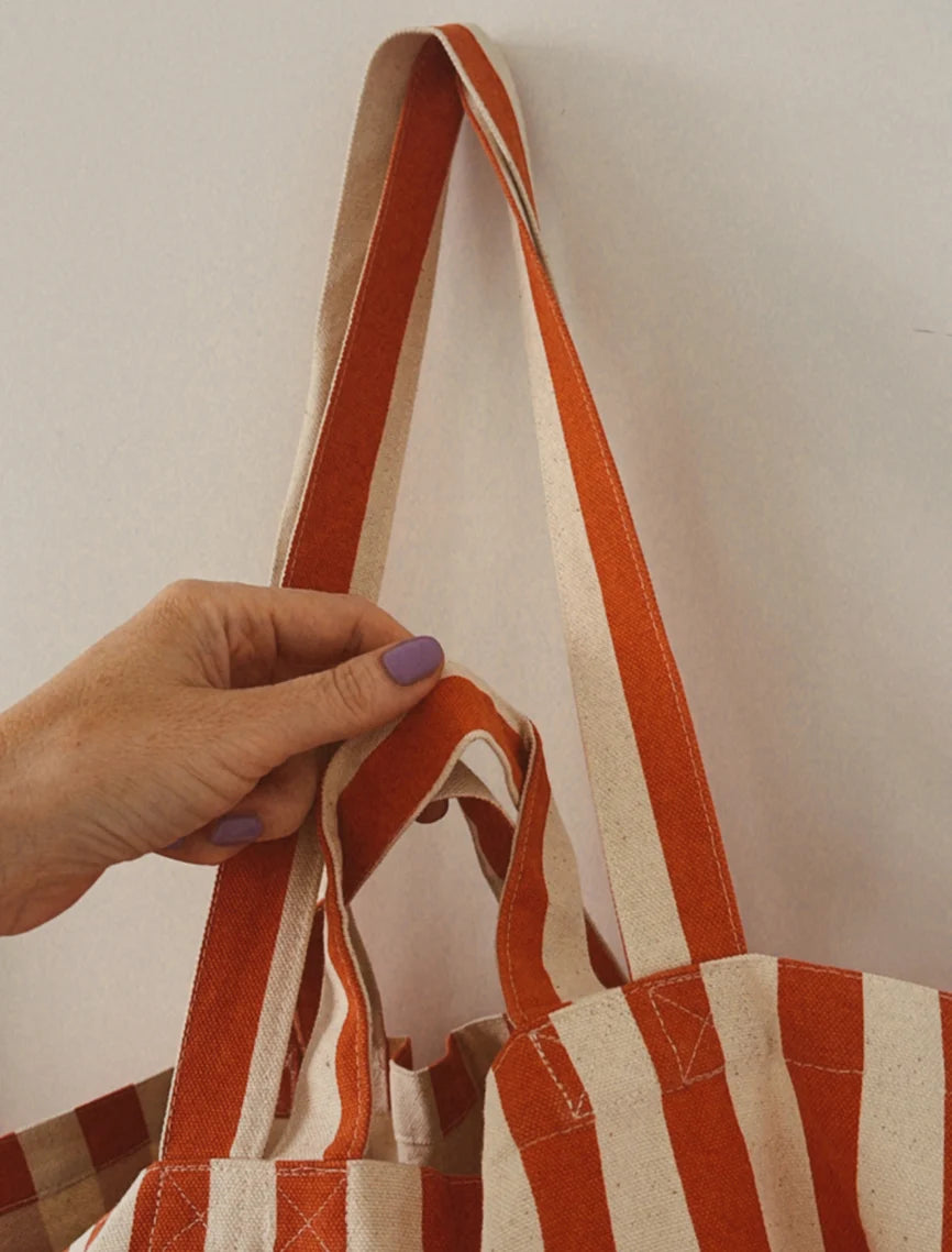 Striped shopper XL