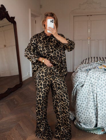 savannah leopard rain suit