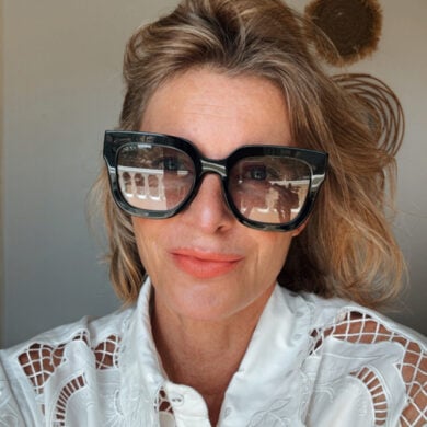Gaia sunglasses by AndBloom, designed for women with a bold and elegant style